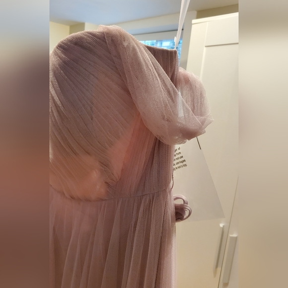 Revelry Rosalie tulle convertible dress in dusty quartz - Picture 5 of 7